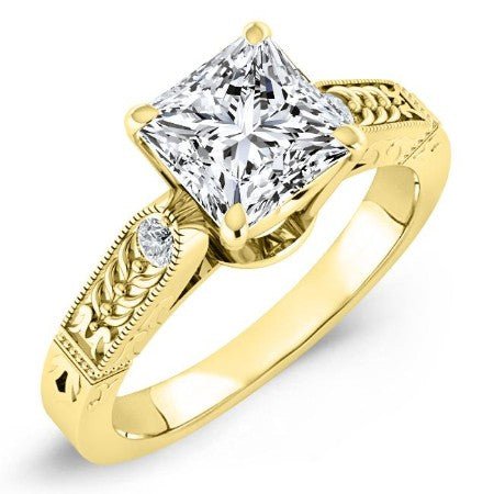 Heath Princess Moissanite Bridal Set yellowgold