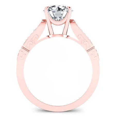 Heath Round Moissanite Bridal Set rosegold