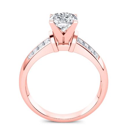 Heather Cushion Moissanite Bridal Set rosegold