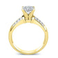 Heather Princess Diamond Engagement Ring (Lab Grown Igi Cert) yellowgold