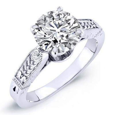 Heath - GIA Natural Round Diamond Engagement Ring