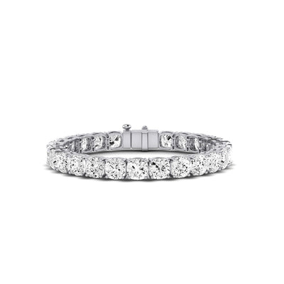 Helena Cushion Diamond Tennis Bracelet (clarity Enhanced) whitegold