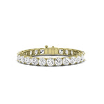 Helena Cushion Moissanite Tennis Bracelet yellowgold