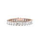 Helena Emerald Diamond Tennis Bracelet (clarity Enhanced) rosegold