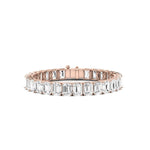 Helena Emerald Moissanite Tennis Bracelet rosegold