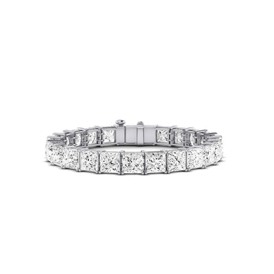 Helena Princess Moissanite Tennis Bracelet whitegold