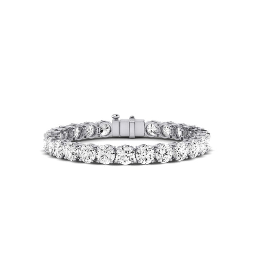 Helena Round Diamond Tennis Bracelet (clarity Enhanced) whitegold