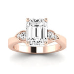 Hibiscus Emerald Diamond Bridal Set (Lab Grown Igi Cert) rosegold