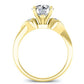 Hibiscus Round Diamond Bridal Set (Lab Grown Igi Cert) yellowgold