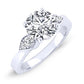 Hibiscus Round Diamond Bridal Set (Lab Grown Igi Cert) whitegold