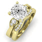 Hibiscus Diamond Matching Band Only (does Not Include Engagement Ring)  For Ring With Cushion Center yellowgold