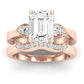 Hibiscus Diamond Matching Band Only (does Not Include Engagement Ring)  For Ring With Emerald Center rosegold