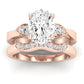 Hibiscus Moissanite Matching Band Only (does Not Include Engagement Ring)  For Ring With Oval Center rosegold