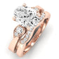 Hibiscus Oval Diamond Bridal Set (Lab Grown Igi Cert) rosegold