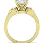 Hibiscus Oval Diamond Engagement Ring (Lab Grown Igi Cert) yellowgold