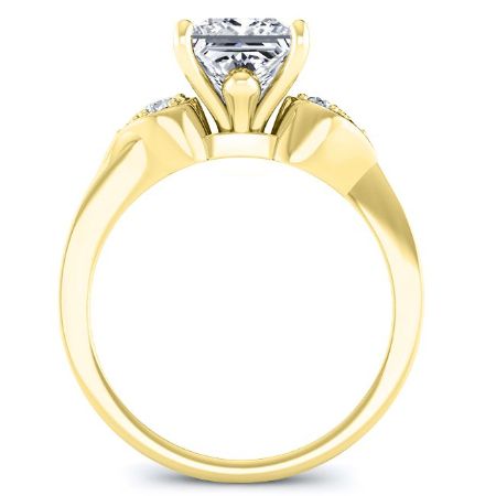 Hibiscus Princess Moissanite Bridal Set yellowgold