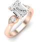 Hibiscus Emerald Diamond Engagement Ring (Lab Grown Igi Cert) rosegold