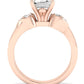 Hibiscus Emerald Diamond Engagement Ring (Lab Grown Igi Cert) rosegold