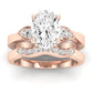 Hibiscus Oval Diamond Bridal Set (Lab Grown Igi Cert) rosegold