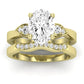 Hibiscus Oval Diamond Bridal Set (Lab Grown Igi Cert) yellowgold