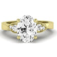 Hibiscus Oval Diamond Engagement Ring (Lab Grown Igi Cert) yellowgold