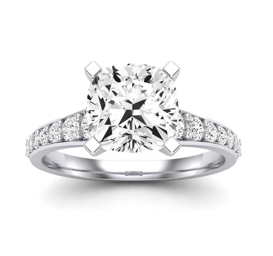 Holly Cushion Diamond Engagement Ring (Lab Grown Igi Cert) whitegold