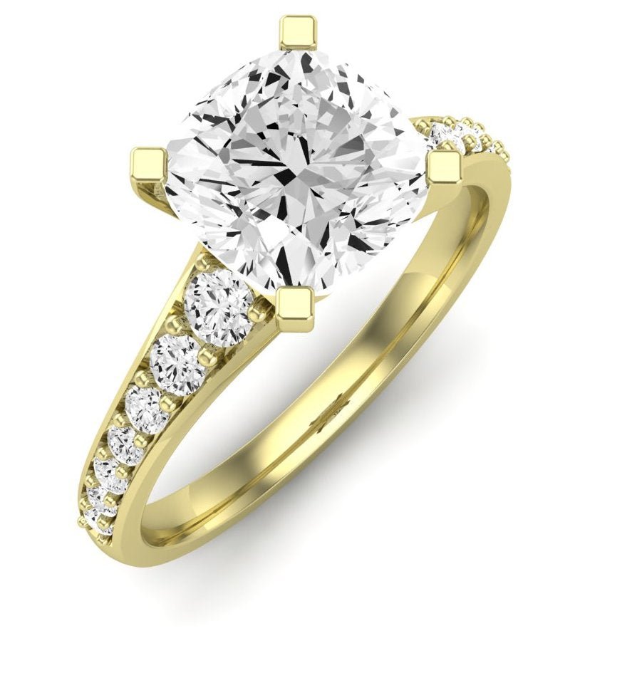 Holly Cushion Diamond Engagement Ring (Lab Grown Igi Cert) yellowgold