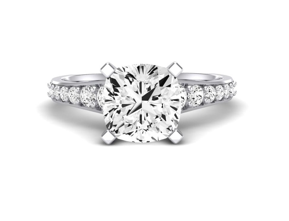 Holly Cushion Diamond Engagement Ring (Lab Grown Igi Cert) whitegold