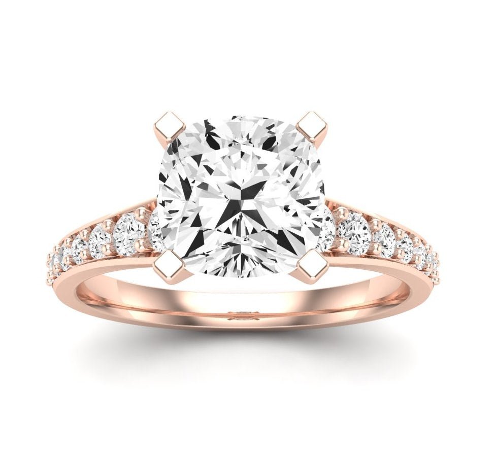 Holly Cushion Diamond Engagement Ring (Lab Grown Igi Cert) rosegold