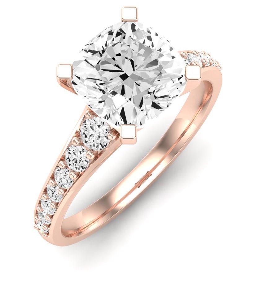 Holly Cushion Diamond Engagement Ring (Lab Grown Igi Cert) rosegold