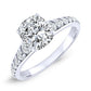 Holly Cushion Moissanite Bridal Set whitegold