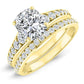 Holly Cushion Moissanite Bridal Set yellowgold