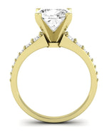 Holly Cushion Moissanite Engagement Ring yellowgold