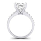 Holly Diamond Matching Band Only (does Not Include Engagement Ring) For Ring With Princess Center whitegold