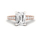 Holly Emerald Diamond Bridal Set (Lab Grown Igi Cert) rosegold