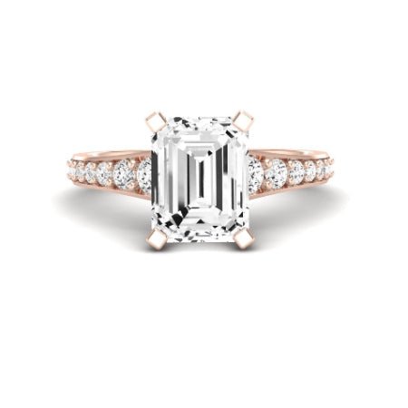 Holly Emerald Diamond Bridal Set (Lab Grown Igi Cert) rosegold