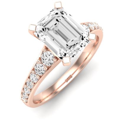 Holly Emerald Diamond Bridal Set (Lab Grown Igi Cert) rosegold