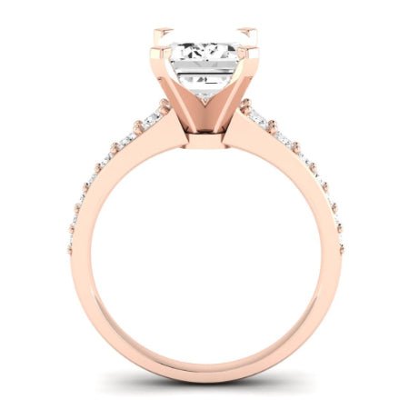 Holly Emerald Moissanite Bridal Set rosegold