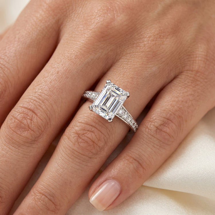 Holly - GIA Natural Emerald Diamond Engagement Ring