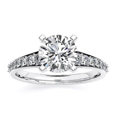 Holly Round Diamond Engagement Ring (Lab Grown Igi Cert) whitegold