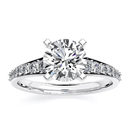 Holly Round Diamond Engagement Ring (Lab Grown Igi Cert) whitegold