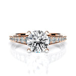 Holly Round Diamond Engagement Ring (Lab Grown Igi Cert) rosegold