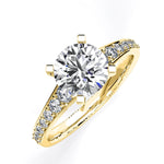 Holly Round Diamond Engagement Ring (Lab Grown Igi Cert) yellowgold
