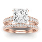 Holly Diamond Matching Band Only (does Not Include Engagement Ring) For Ring With Princess Center rosegold