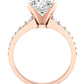 Holly Oval Diamond Engagement Ring (Lab Grown Igi Cert) rosegold