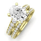 Holly Oval Moissanite Bridal Set yellowgold