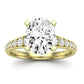 Holly Oval Moissanite Bridal Set yellowgold