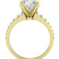 Holly Oval Moissanite Engagement Ring yellowgold