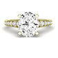 Holly Oval Moissanite Engagement Ring yellowgold