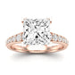 Holly Princess Diamond Engagement Ring (Lab Grown Igi Cert) rosegold